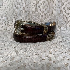 Vintage Brown Leather Brighton Belt | Thin Brighton Belt